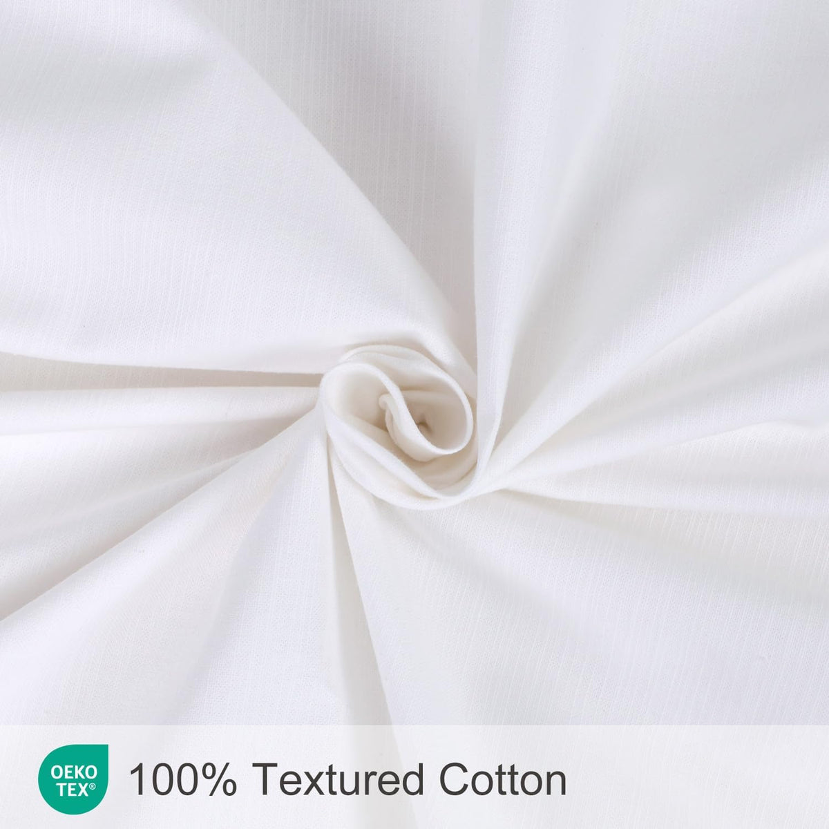 Scalloped Shower Curtain Cotton Pink White for Bathroom Textured 72x72