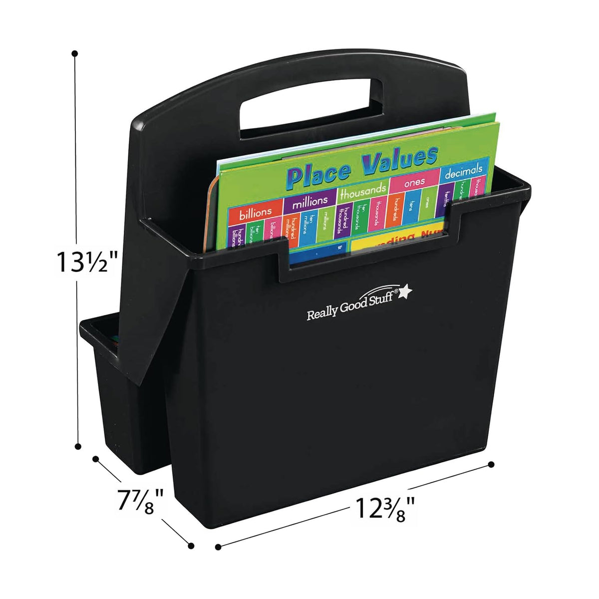 Really Good Stuff Easy to Clean On-The-Go Caddy Super-Sturdy with Handle