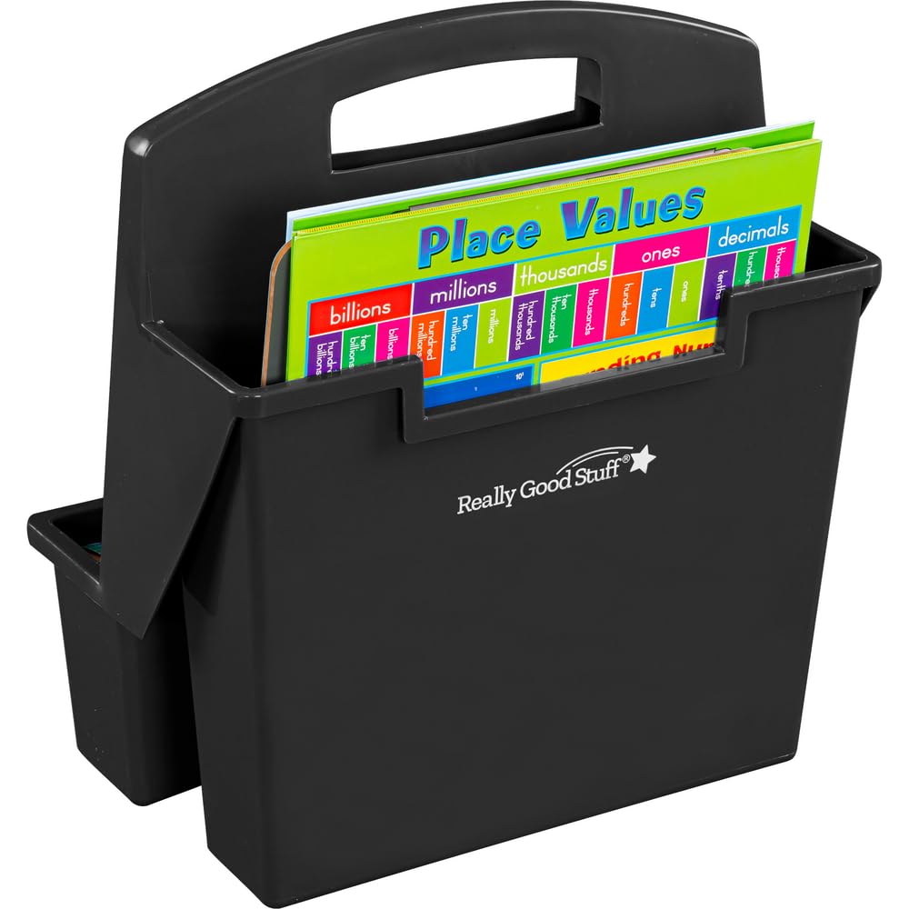 Really Good Stuff Easy to Clean On-The-Go Caddy Super-Sturdy with Handle
