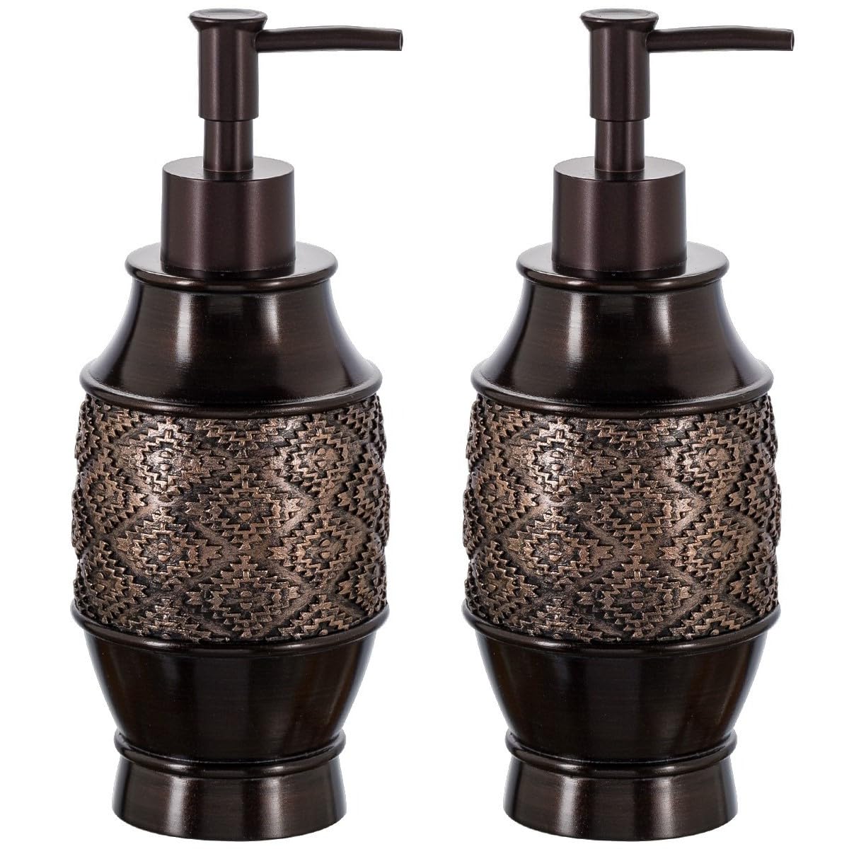 Creative Scents Dublin Brown 4 Piece Bathroom Accessory Set