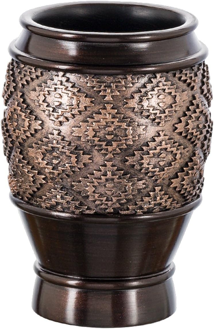 Creative Scents Dublin Brown 4 Piece Bathroom Accessory Set