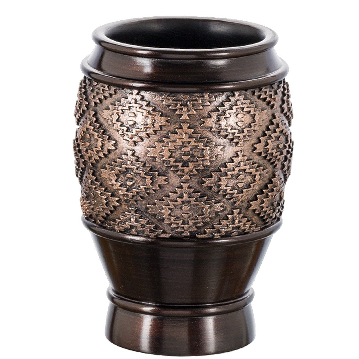 Creative Scents Dublin Brown 4 Piece Bathroom Accessory Set