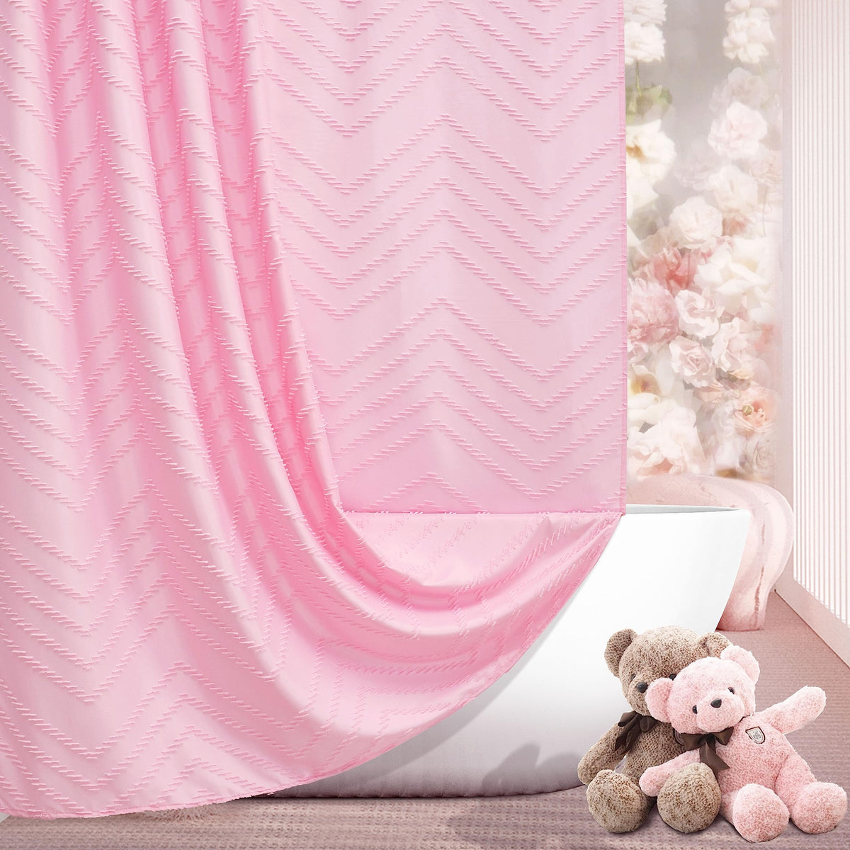 Siiluminisoy Sage Green Shower Curtain for Bathroom Boho Shower Curtain