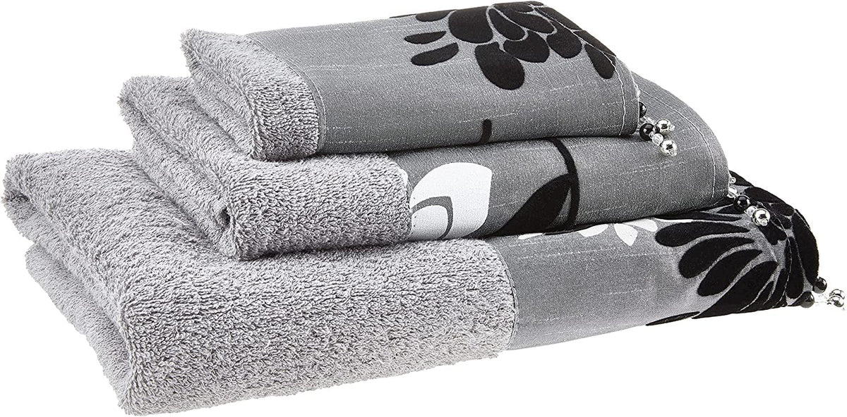 Zahari Home 4pc Modern Line Modern Bathroom Accessories Set Modern Soap Dispenser, Tumbler, Tooth Brush Holder and Dish Soap Holder Luxury Contemporary Grey Decor Unique Design Luxury Bath Set