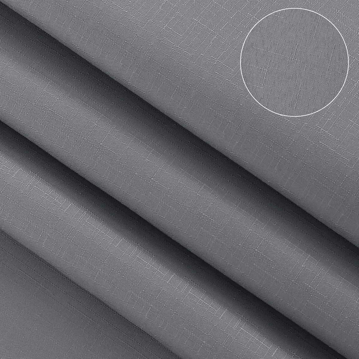Grey and White Ombre Shower Curtain for Bathroom Luxury Hotel Spa, Machine Washable, Morden Decorative Bath Curtain, Gray Linen Textured Shower Curtains