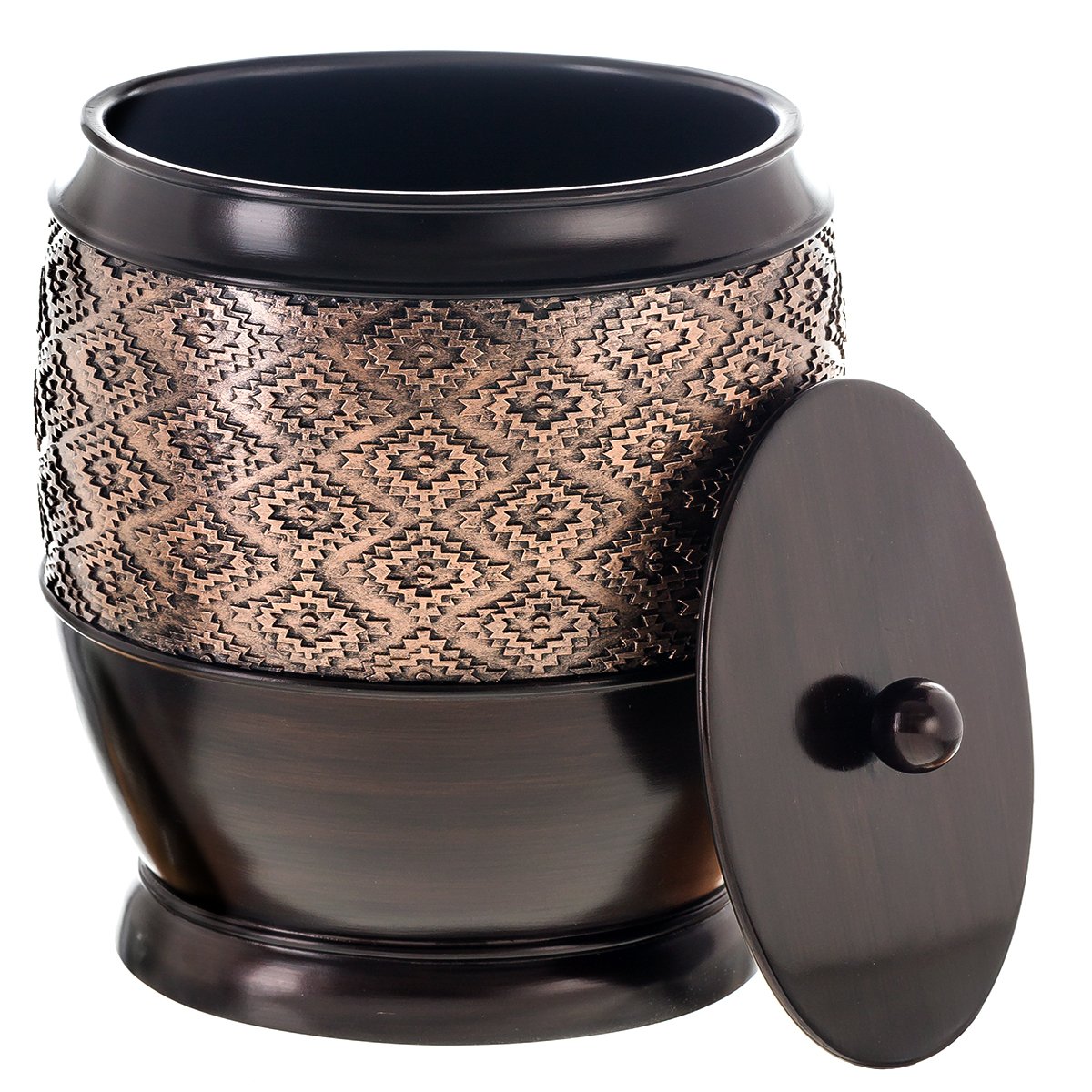 Creative Scents Dublin Brown 4 Piece Bathroom Accessory Set