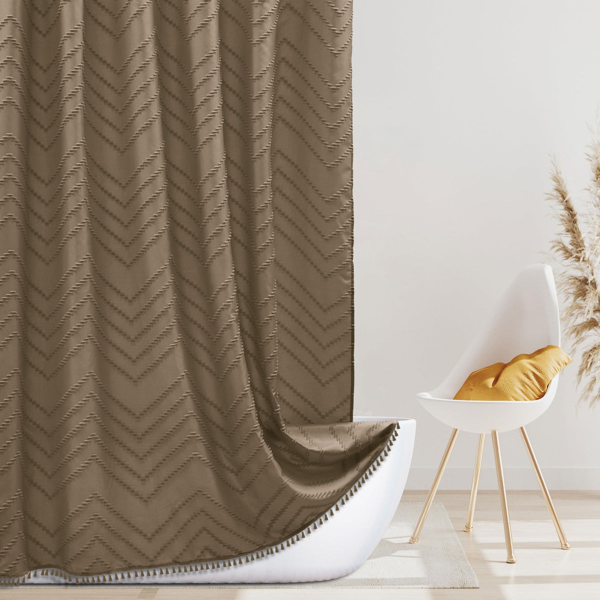 Siiluminisoy Sage Green Shower Curtain for Bathroom Boho Shower Curtain