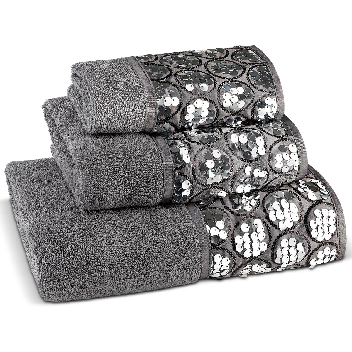 Zahari Home 4pc Modern Line Modern Bathroom Accessories Set Modern Soap Dispenser, Tumbler, Tooth Brush Holder and Dish Soap Holder Luxury Contemporary Grey Decor Unique Design Luxury Bath Set