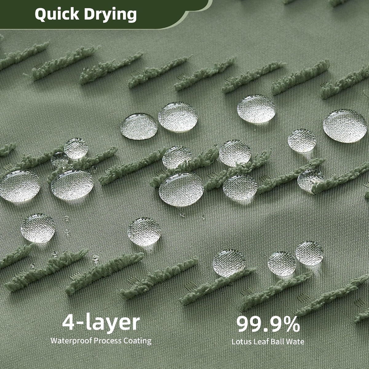 Siiluminisoy Sage Green Shower Curtain for Bathroom Boho Shower Curtain
