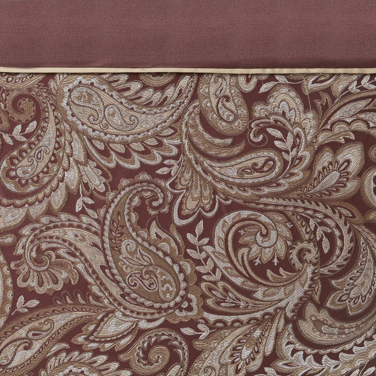 Madison Park Aubrey Shower Curtain for Bathroom, 72 x 72, Burgundy